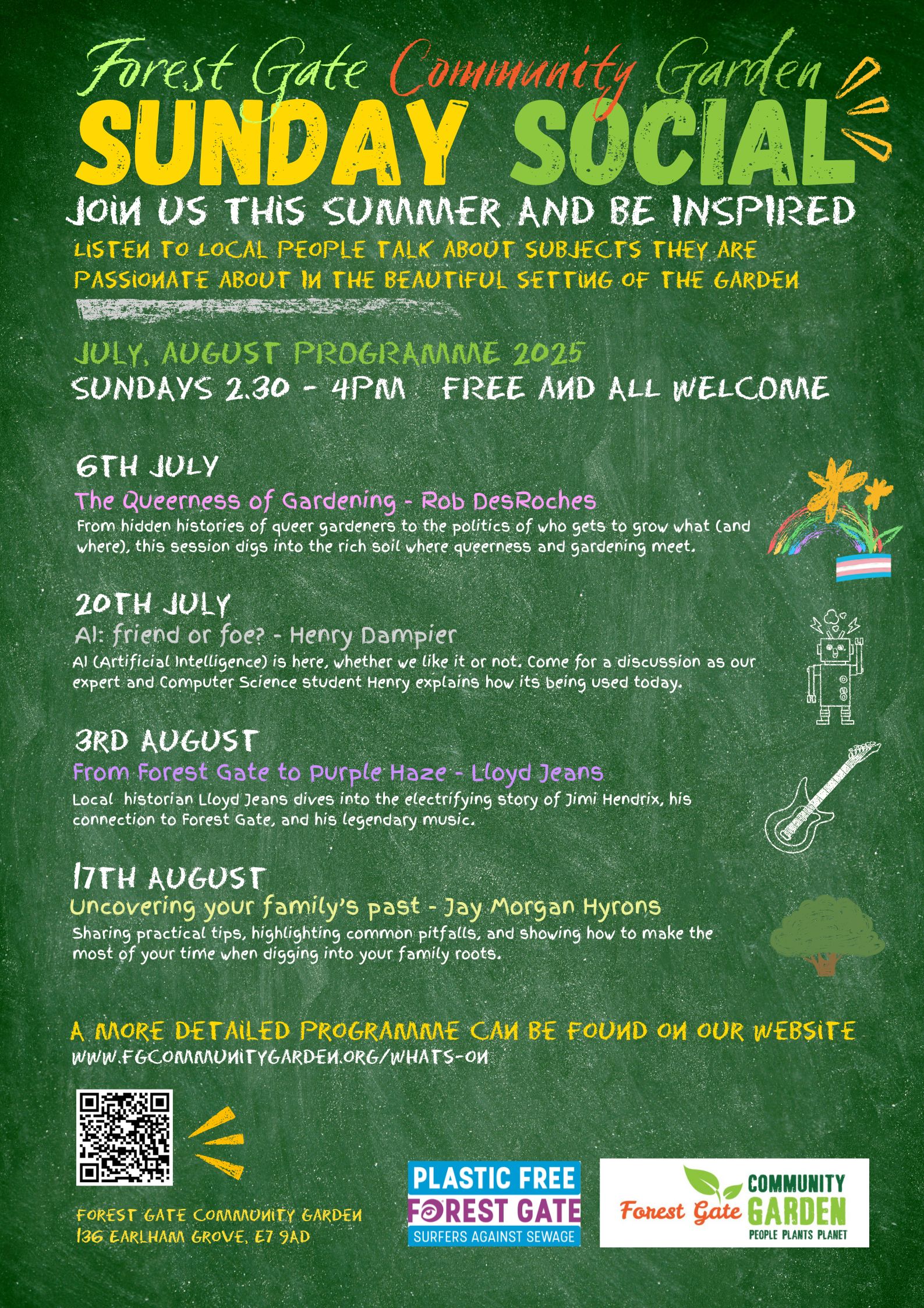 programme for the Sunday Social