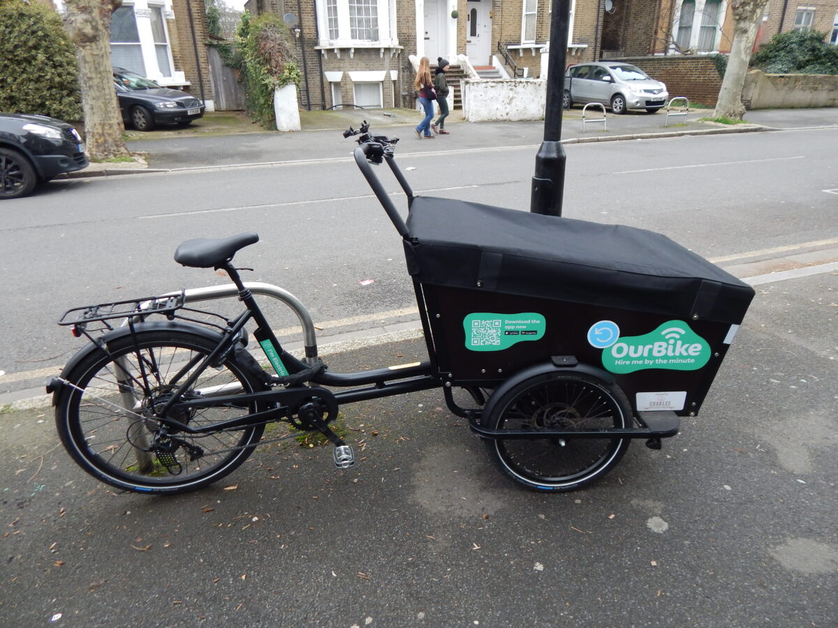 image of an our bike cargo bike