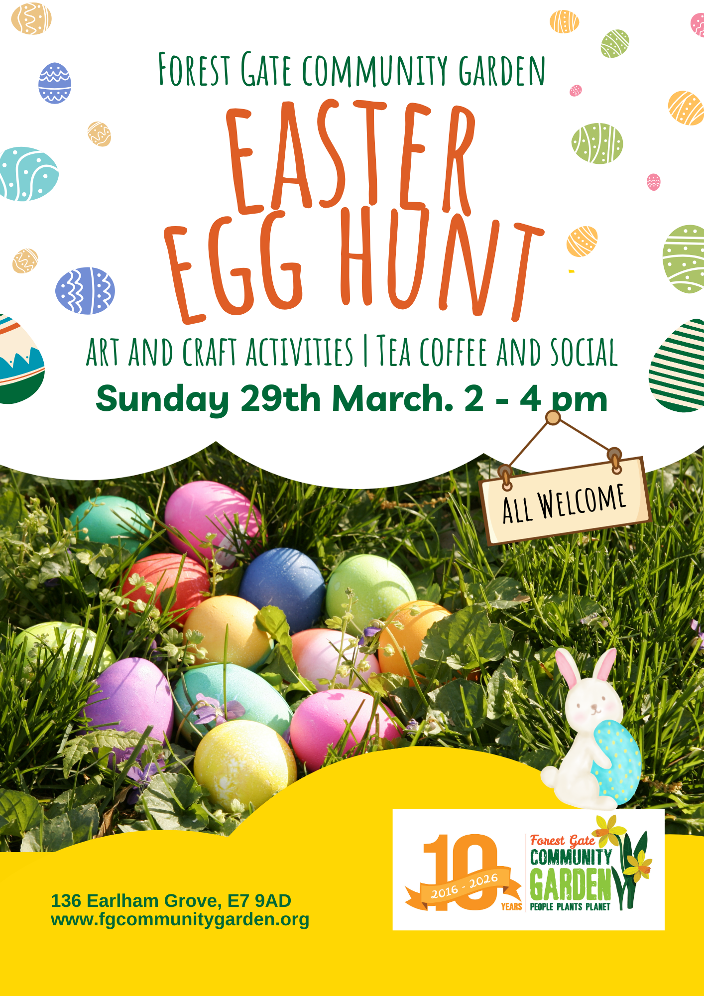 Easter Egg Hunt sunday 29th March 2 - 4 pm